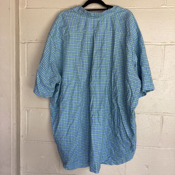 Ralph Lauren 4XB Tartan Plaid Shirt Pink Pony Short Sleeve Button Down Classic - Picture 5 of 9